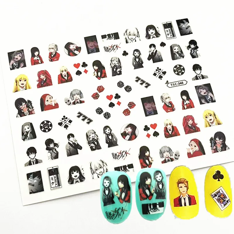 

Hamabe Minami Sekobu Yumeko Anime Figures Peripherals Nail Stickers Easy To Apply Eye Catching Art Decal Suitable For Party Ball