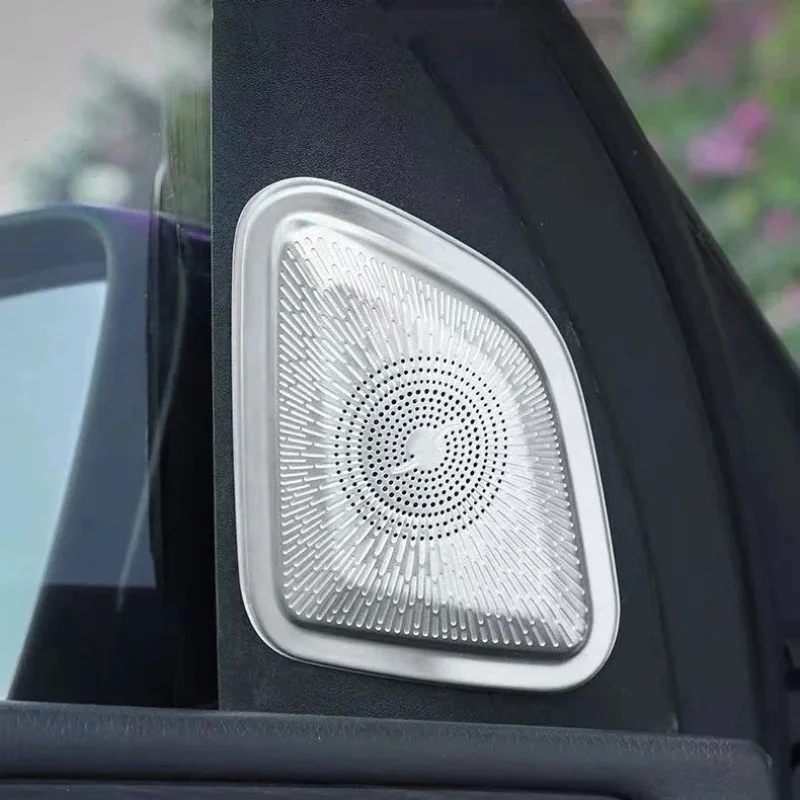 For Mercedes-Benz W167 GLE350 450 X167 GLS400 450 2020-2025 Car Door A-pillar Tweeters Speaker Cover Trim Interior Accessories