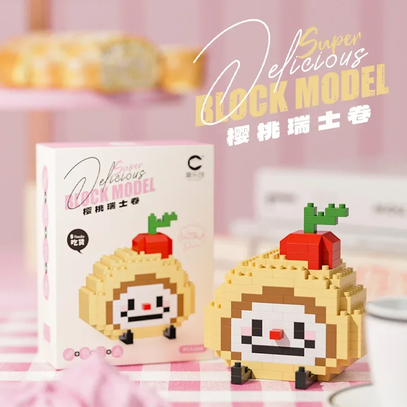 12 Stijlen Avocado Ananas Fruit Hamburger Frieten Brood Sandwich Voedsel Melk Drinken Puzzel Bouwstenen Mini Bricks Speelgoed