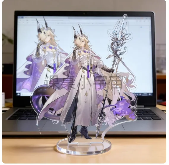 Anime Arknights Eblana Virtuosa Pramanix the Prerita Acrylic Stand Figure Model Plate Cosplay Collection Desktop Decor Gifts XYZ