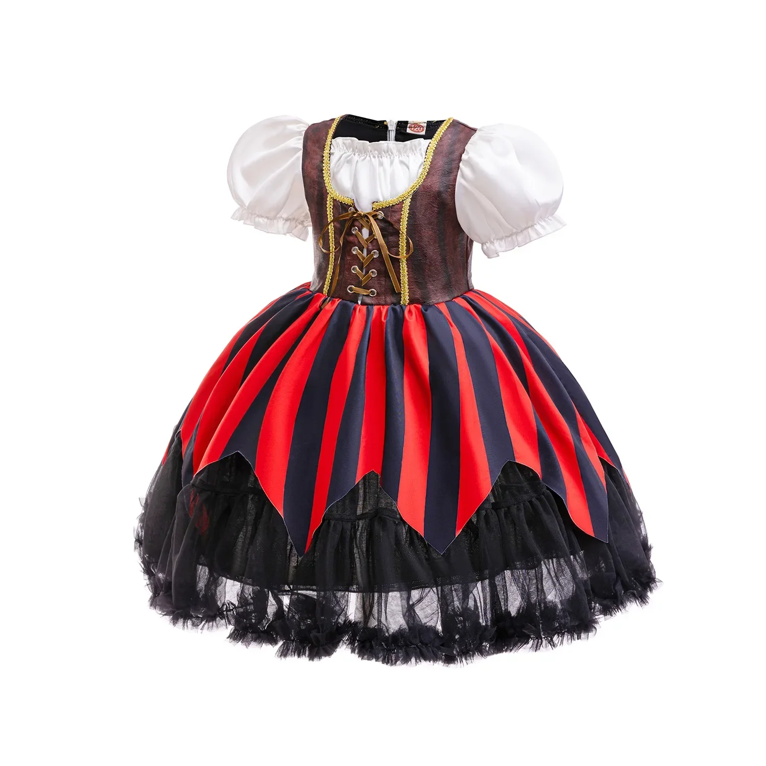 2025 NEW Pirate Captain Cosplay Costume Girls Boys Christmas Fancy Buccaneer Clothes Halloween Costumes Skull Outfit
