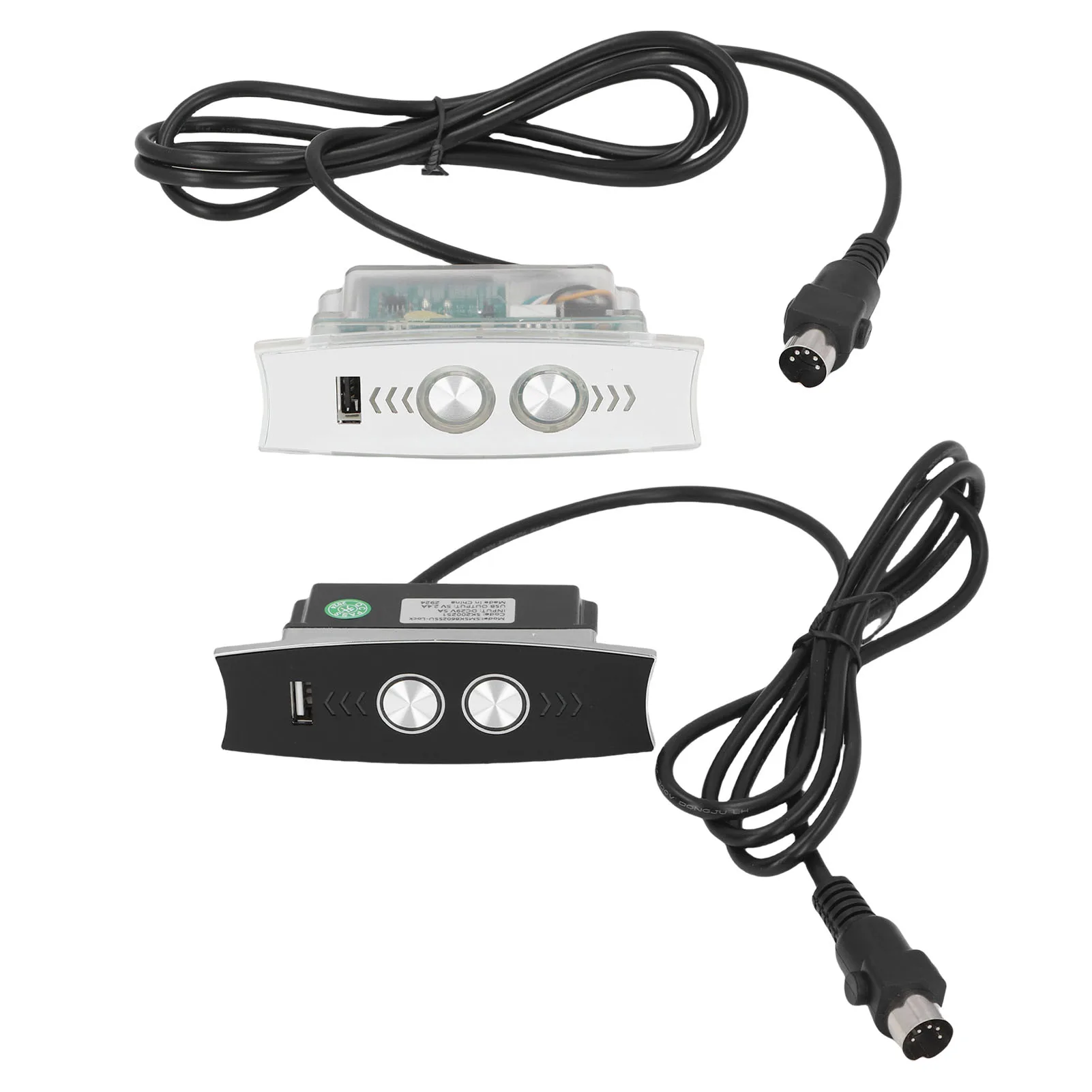 Pengendali Kursi Elektrik Pengisi Daya USB Lampu Latar LED 5 Pin Sakelar Kontrol Tangan Sofa Elektrik untuk Kursi Angkat Listrik