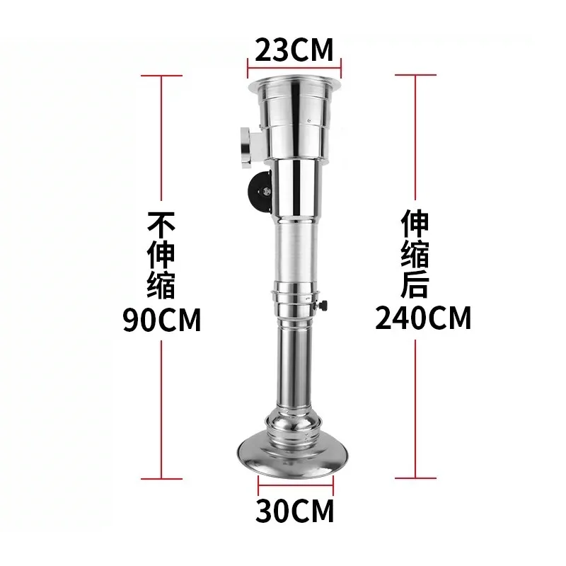 Retractable Exhaust Hood, Oven Retractable Exhaust Pipe, Commercial Kitchen Exhaust Fan System