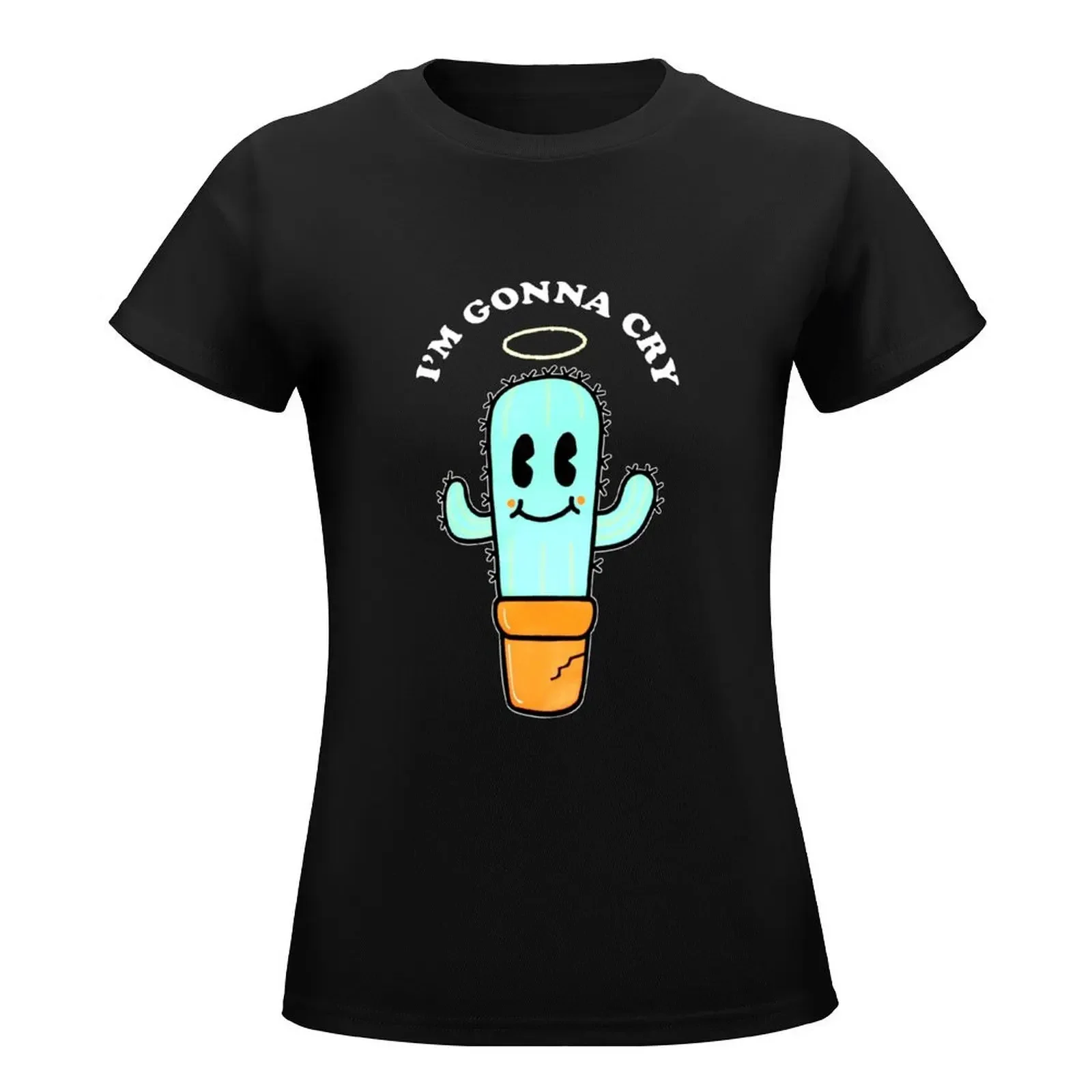 Ben of The Week m-erch Ben of The Week My Cactus just Died T-Shirt oversized korean fashion cute t-shirts for Women