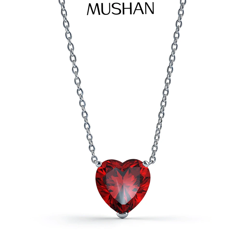 

MuShan Jewelry 925 Sterling Silver Necklace Choker Chain HCD Diamonds Glamorous Style Best Friend Gift Women Necklaces Jewelry