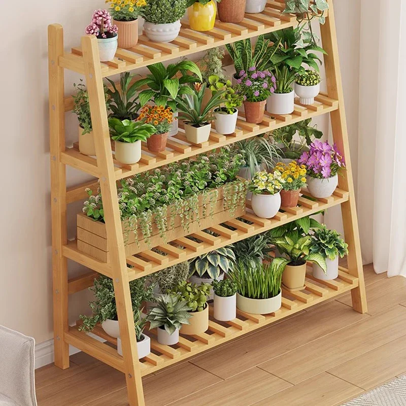 Nordic Originality Plant Shelves Balcony Living Room Floor Type Multilayer Plant Shelves Flower Garden Furniture Supporto