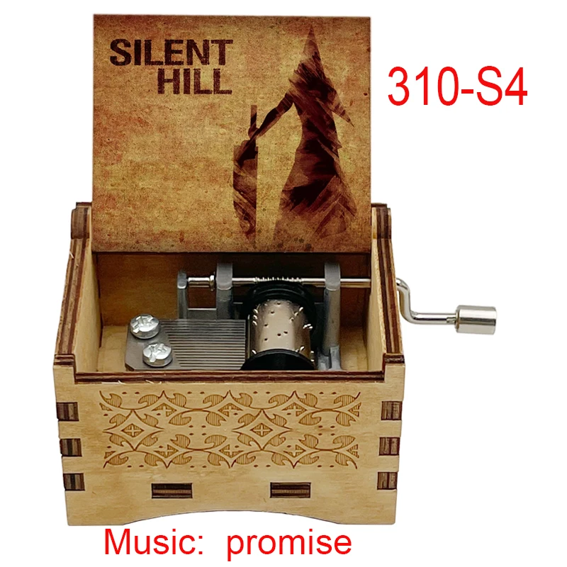 Game Silent Hill 2 Classic Soundtrack《Promise》Adaptierte 18-Ton-Musikbox, Dekoration aus Holz für Zuhause, Ornamente, Geschenke für Feiertagspartys