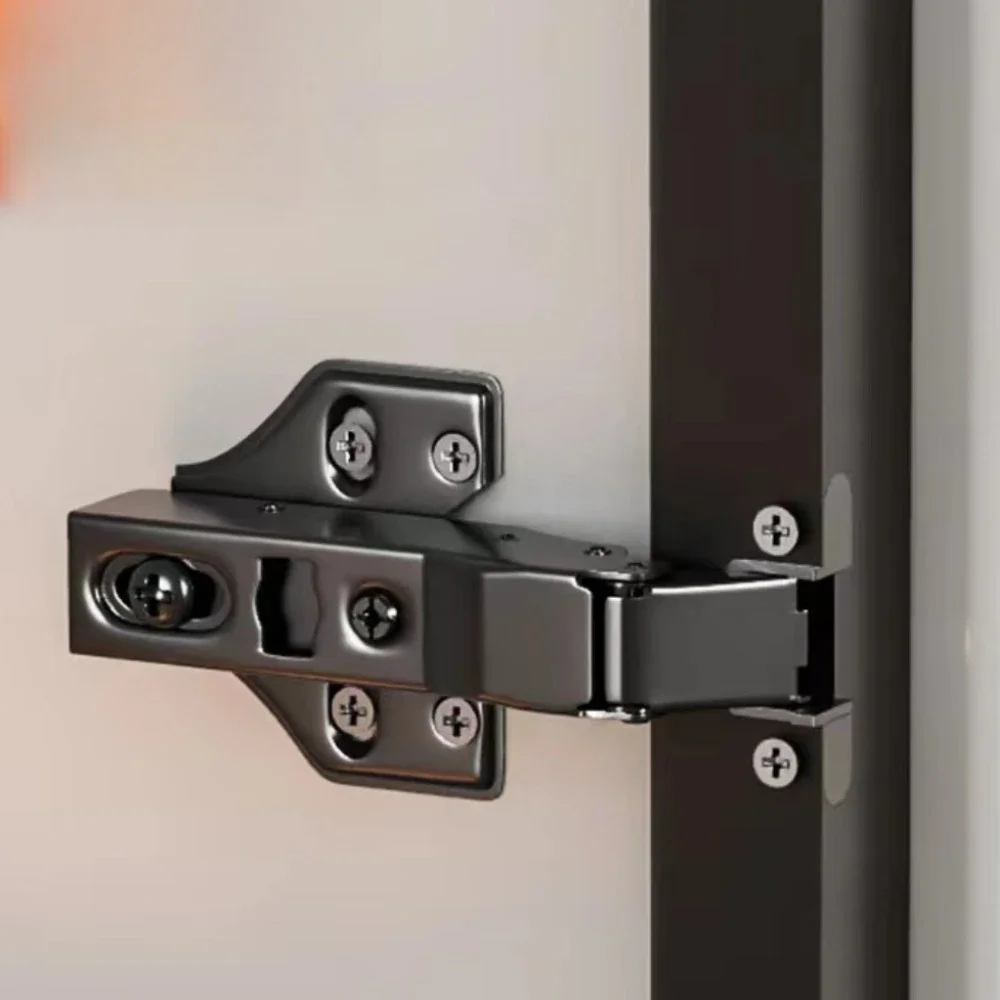

2pcs Aluminum Frame Cabinet Door Hinges Bookcase Display Cabinet Alloy Window Glass Door Hinges Damping Buffer Bisagra Hinge