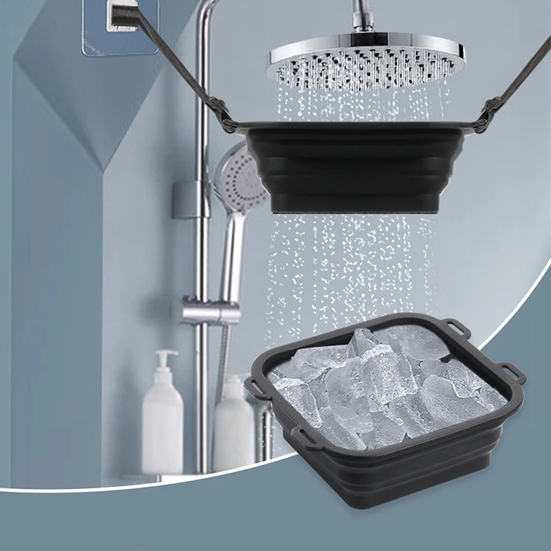 Folding Portable Cooling And Filtering Shower Head For Ice Bath, Quick Water Outlet For Household Bathroom Heaters