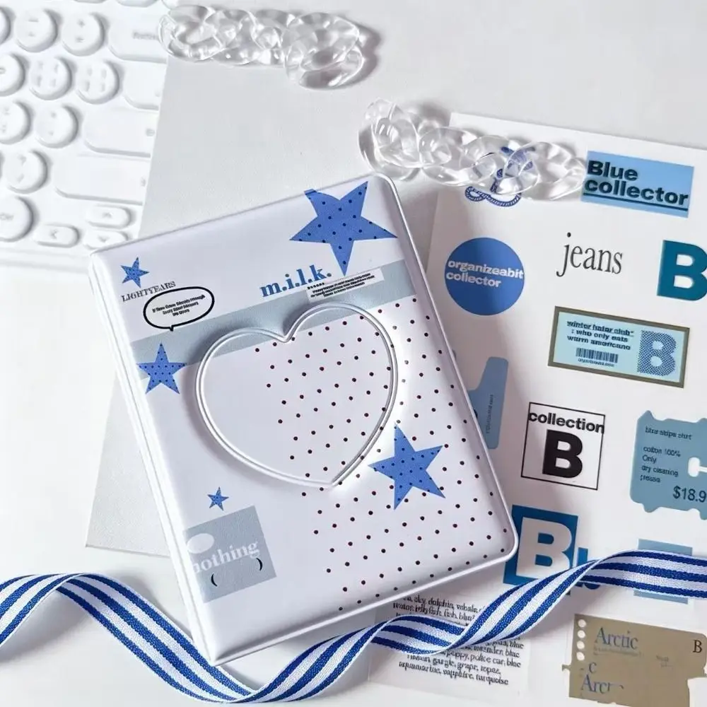 Gifts 3-inch Photocard Binder PVC Clear Pocket Pages Card Holder Book Ring Binder Photocard Holder Photo Organization