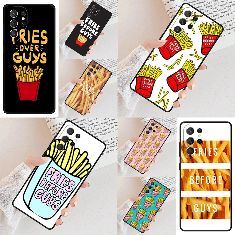 French Fries Before Guys Cell Phone Case for Samsung Galaxy S26 Ultra S25 S24 S23 S22 S21 S20 Note10 Cover
