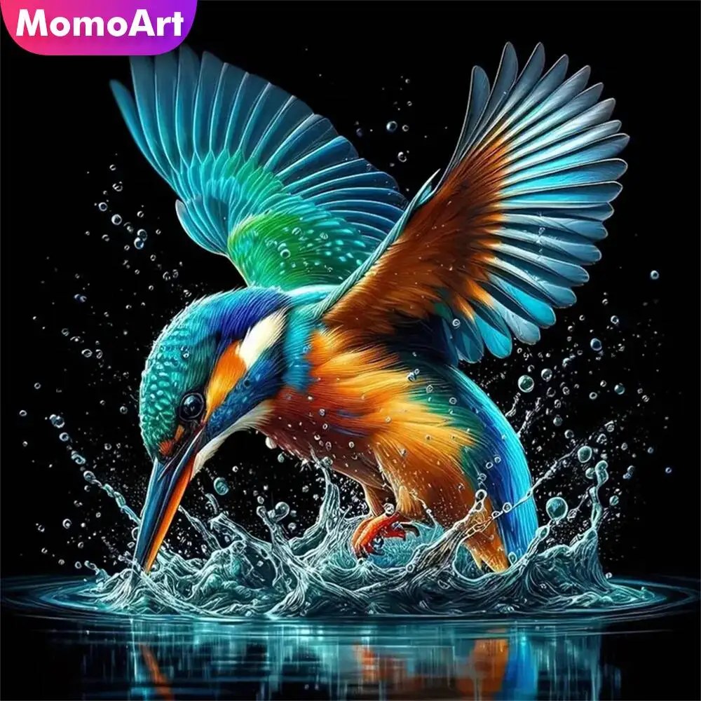 Momoart Diamond Mosaic Bird Animal Suitable For Beginners Embroidery DIY Full Square Round Painting Home Decoration