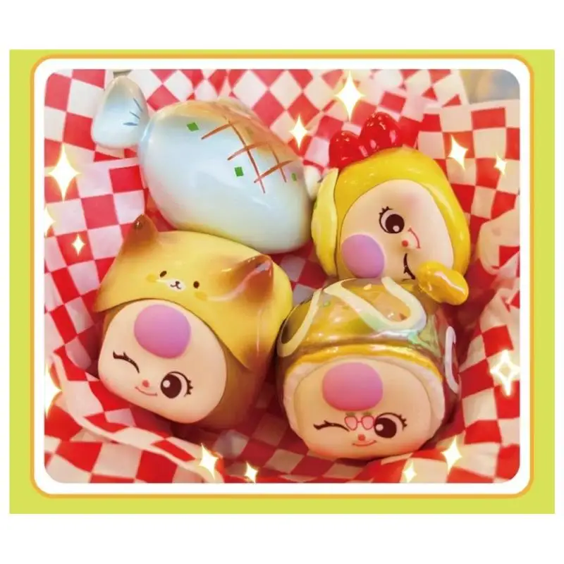 New Baby Three The Greedy Sweetie Series Blind Box Toys 3rd Generation Cute Mini Grain Mystery Box Gifts for Kids Ornament