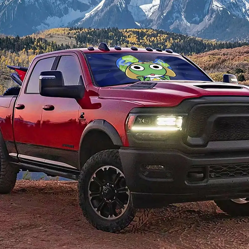 ستائر ظلة للسيارة من Ser-Anime-geant-new-Keroro للزجاج الأمامي مضادة للأشعة فوق البنفسجية حماية أمامية من الشمس واقي تبريد