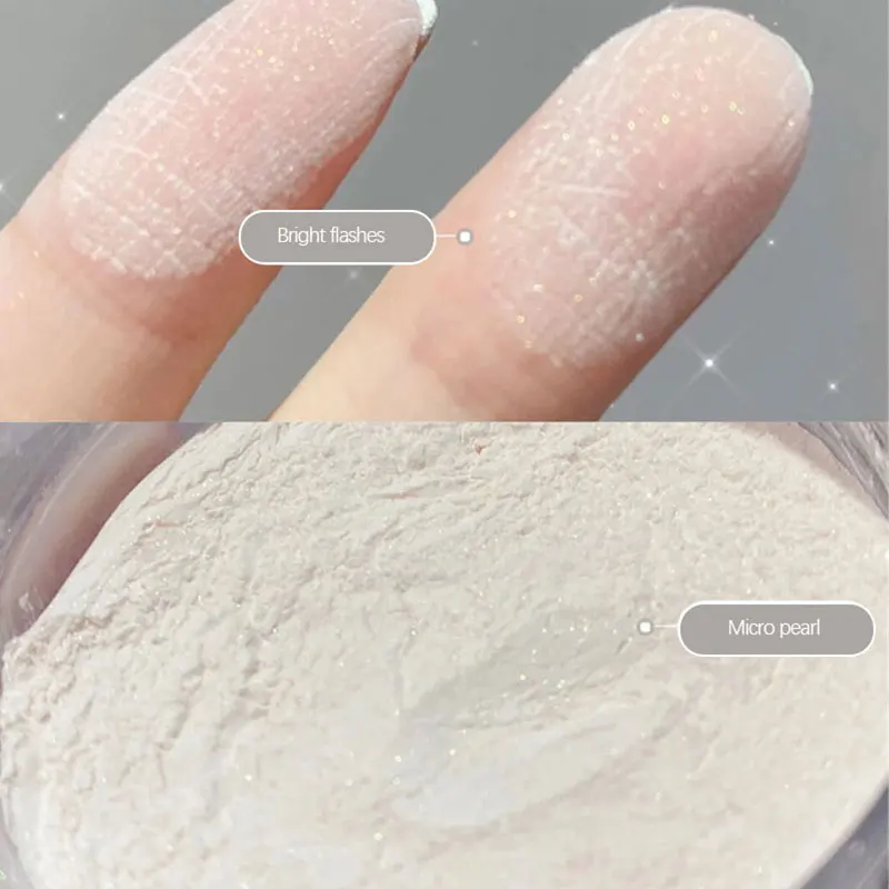 Waterproof Oil Control Face Foundation Powder Full Cover Makeup Powder Translucent Mineral Base Makeup Matte Natural Make Up