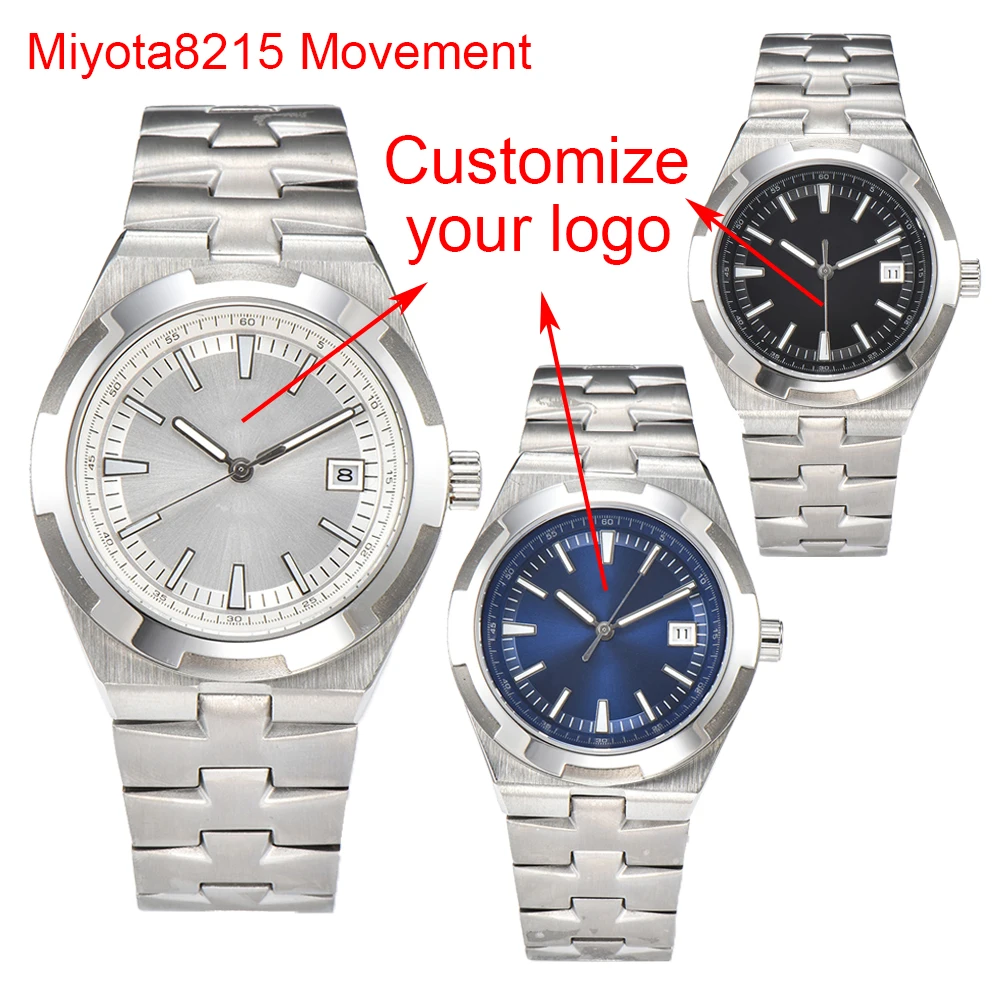 

41mm Fashion Men's Watch Miyota8215 Movement Stainless Steel Watch Case Sapphire Crystal Waterproof Watch