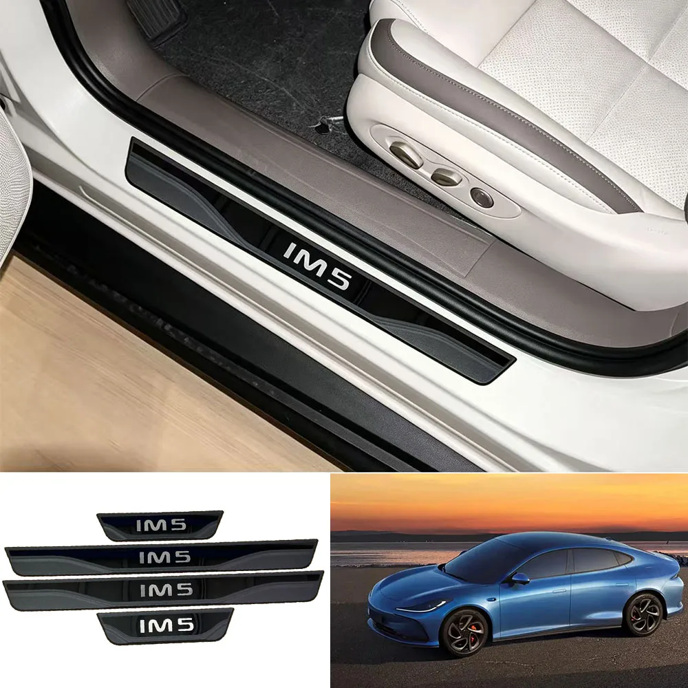 Door Sill Scuff Plate For MG IM5 2026 Car Threshold Guard Anti Scratch Protect Trim Welcome Pedal Strip Interior Accessories