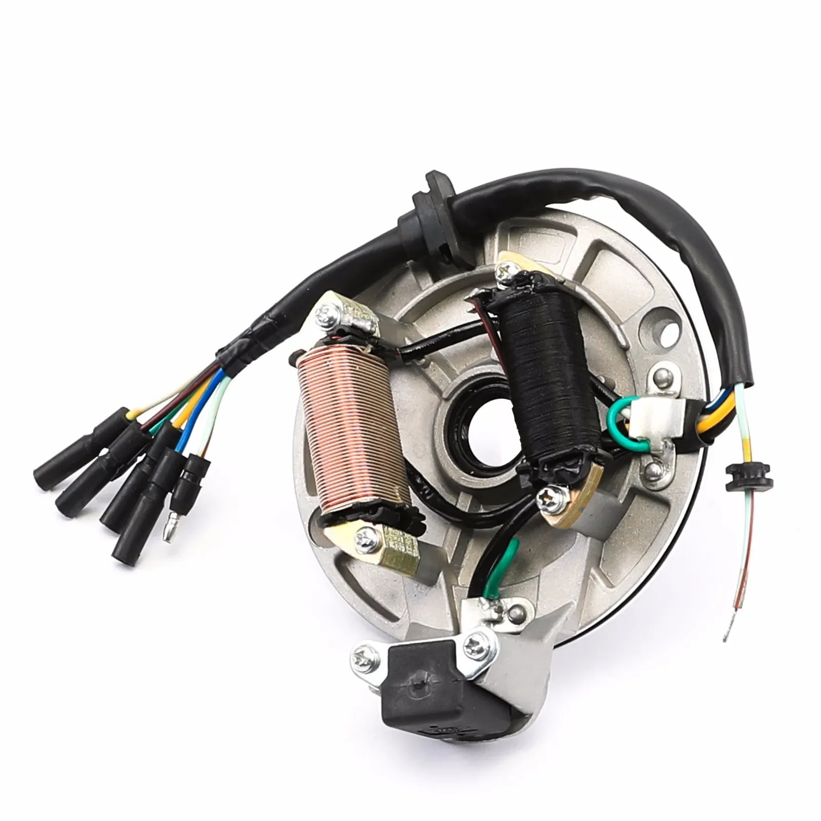 Bobina de estator Magneto 125 con cubierta para CRF50 70cc 90cc 110 125cc Lifan Thumpstar Dirt Bike