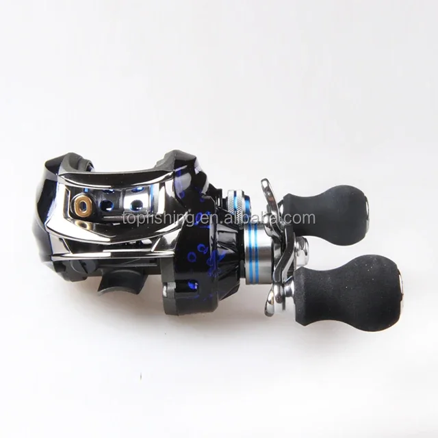 Wholesales Gear Tackle Reel Casting Left Hand 10+1BB 6.3:1 Dark Blue Tool