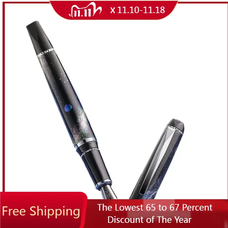 Picasso(pimio) 926 Metal Fountain Pen F 0.5MM Nib,Beautiful Patterns with Silver Clip Smooth Writing Office  Stationery Supplies