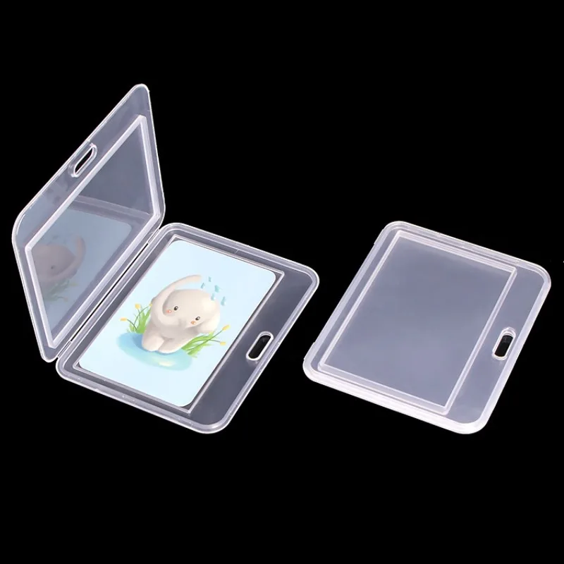 1Pc Transparent Working Permit Case PP Plastic Badge Holder for Staff Nurse Exhibition Name ID Card Holder Pass Work Card Cover