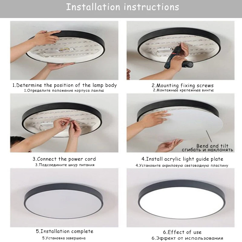 Modern living room LED ceiling lights bedroom hotel APP RC dimmable ceiling lamp children's room home decor lighting fixture image 3