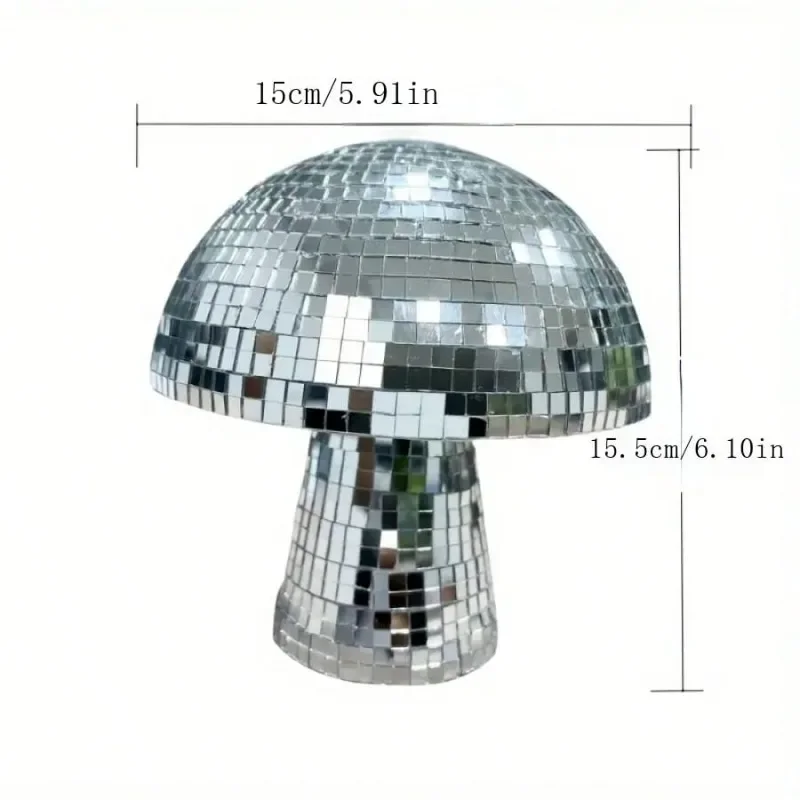 Paddestoel Discobal, Spiegel Glitter Discobal - Paddestoel Vorm Home Art Decoraties voor bar, Feest, Kamer, Tafel Decor