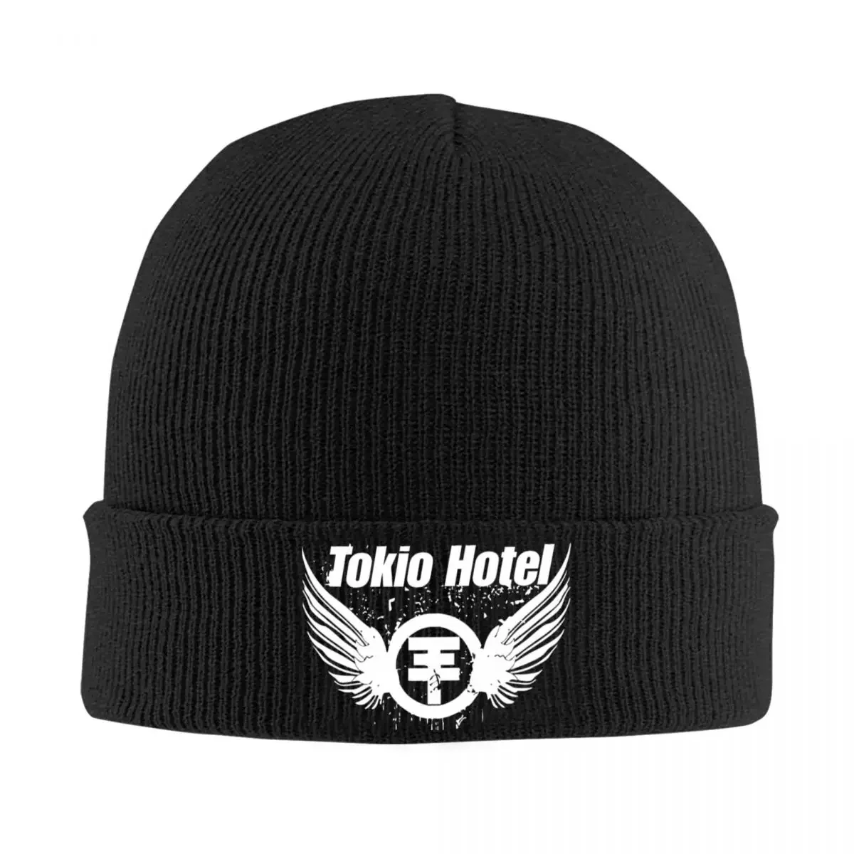 Tokio Hotel Logo Knitted Caps Women's Men's Beanies Winter Hats Rock Band Tour Hip Hop Melon Cap