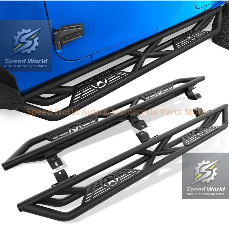 Brand NewRunning Boards With Heavy-Duty Steel For 2018-2026 Wrangler JL Unlimited 4 Doors (Include 4XE Model)