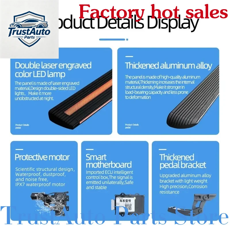 TrustAuto Parts Store Is Having A Hot SaleHOT Low Price Factory Pedal Car Side Step Running Boards Power