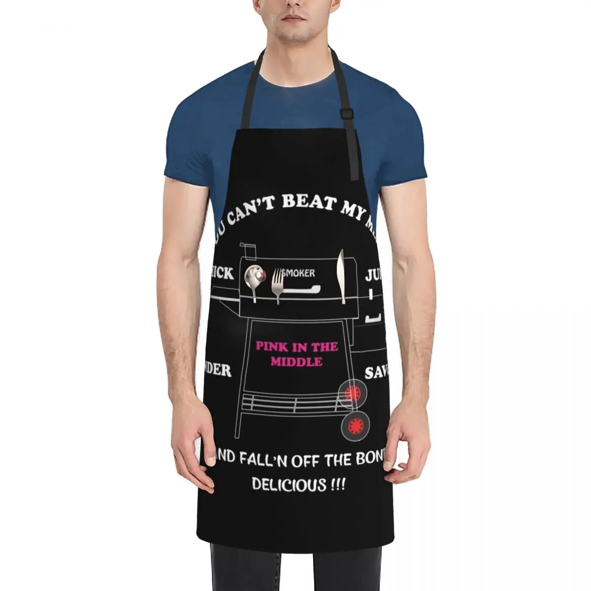 

BBQ/SMOKING Apron Camping Customizable Woman Men's Kitchen For Nail Stylist Apron