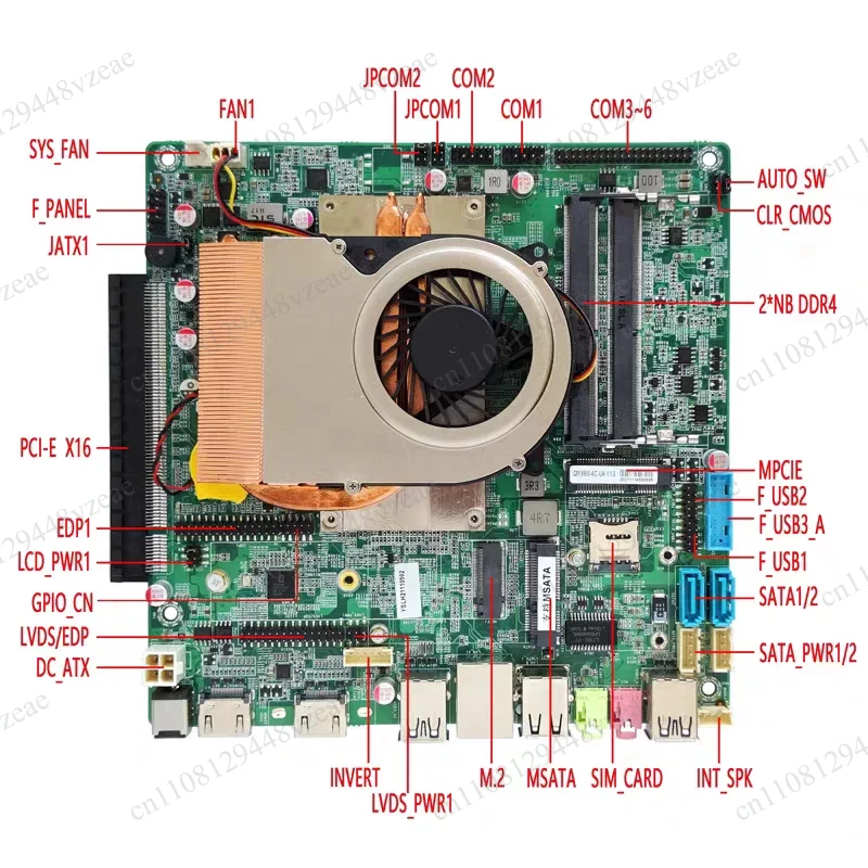 QM8900 Eighth Generation and Ninth Generation High Performance Industrial Control Main Board I7-8750H/I7 9750H Main Board