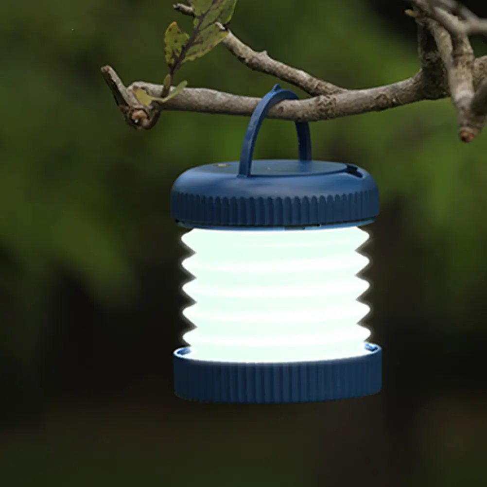 Portable Portable Tent Lamp For For Camping Campers USB Charging Folding Warm Light Lantern Easy Carry