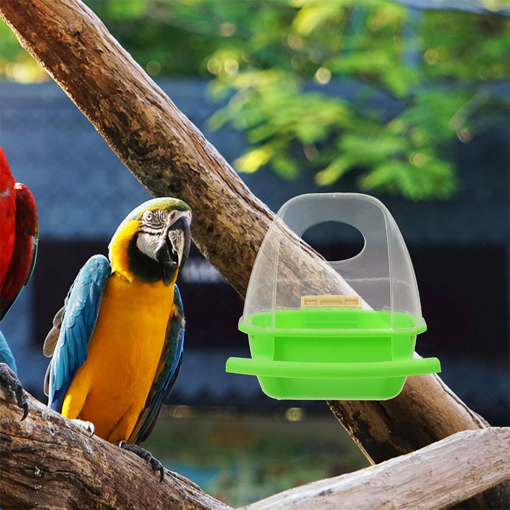

2pcs Food Cup Bird Cage Feeder Durable Lightweight Pet Bowl for Rabbits Hamsters Parrots Easy Clean Reusable Accessories