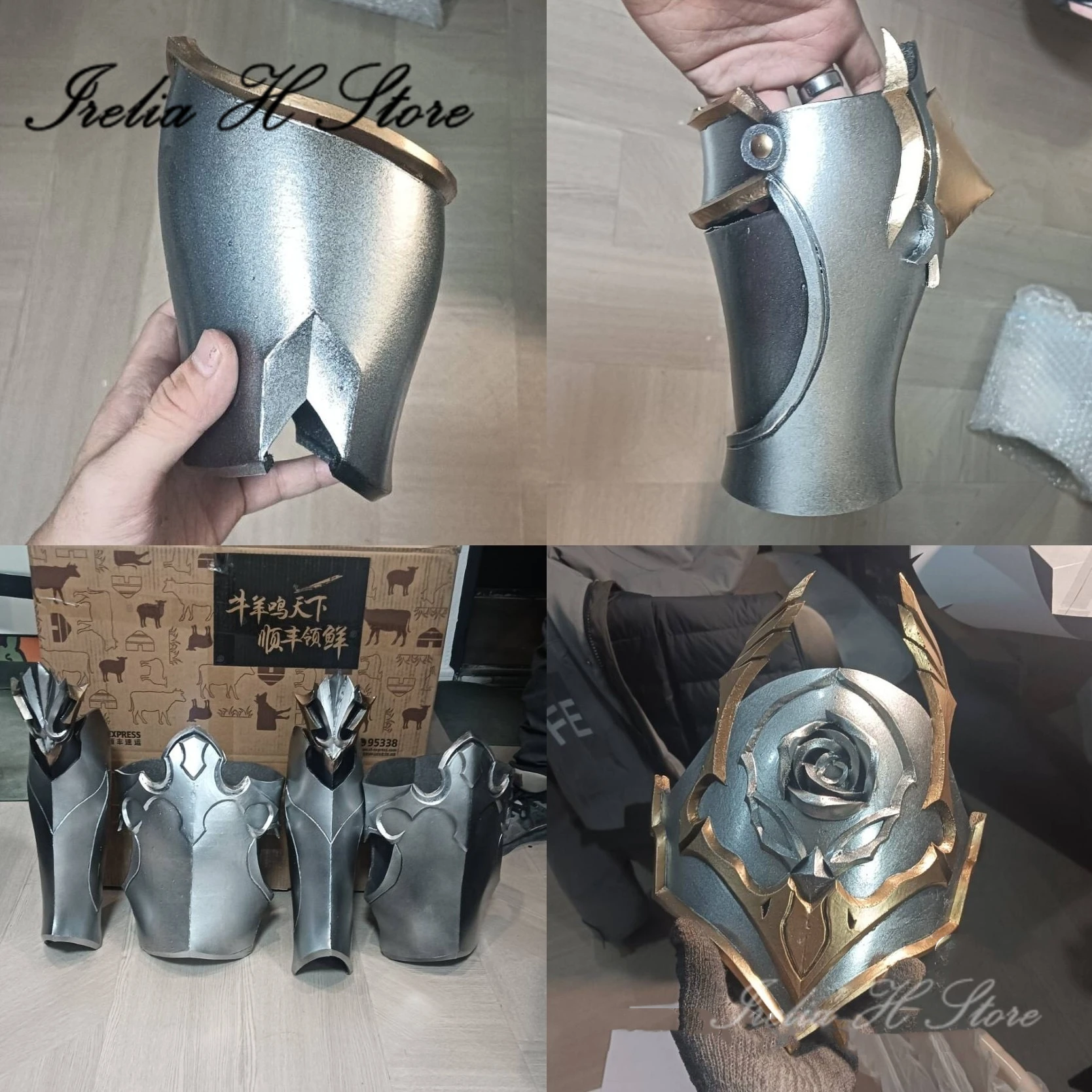 Irelia H disfraz de Cosplay personalizado de argentiti de Honkai, Star Rail, conjunto completo con armadura
