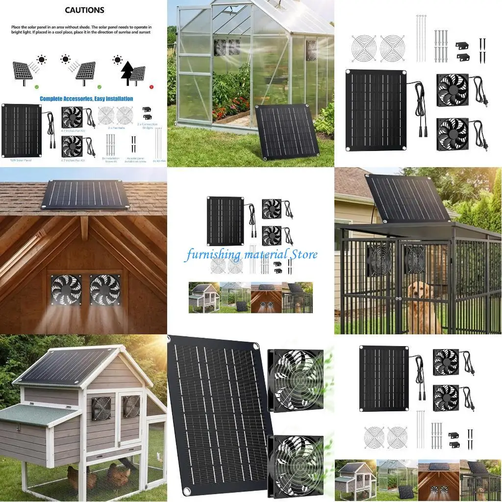 

Y5GD Waterproof Solar Fan Featuring Aluminum Construction 15w for Outdoor Durability