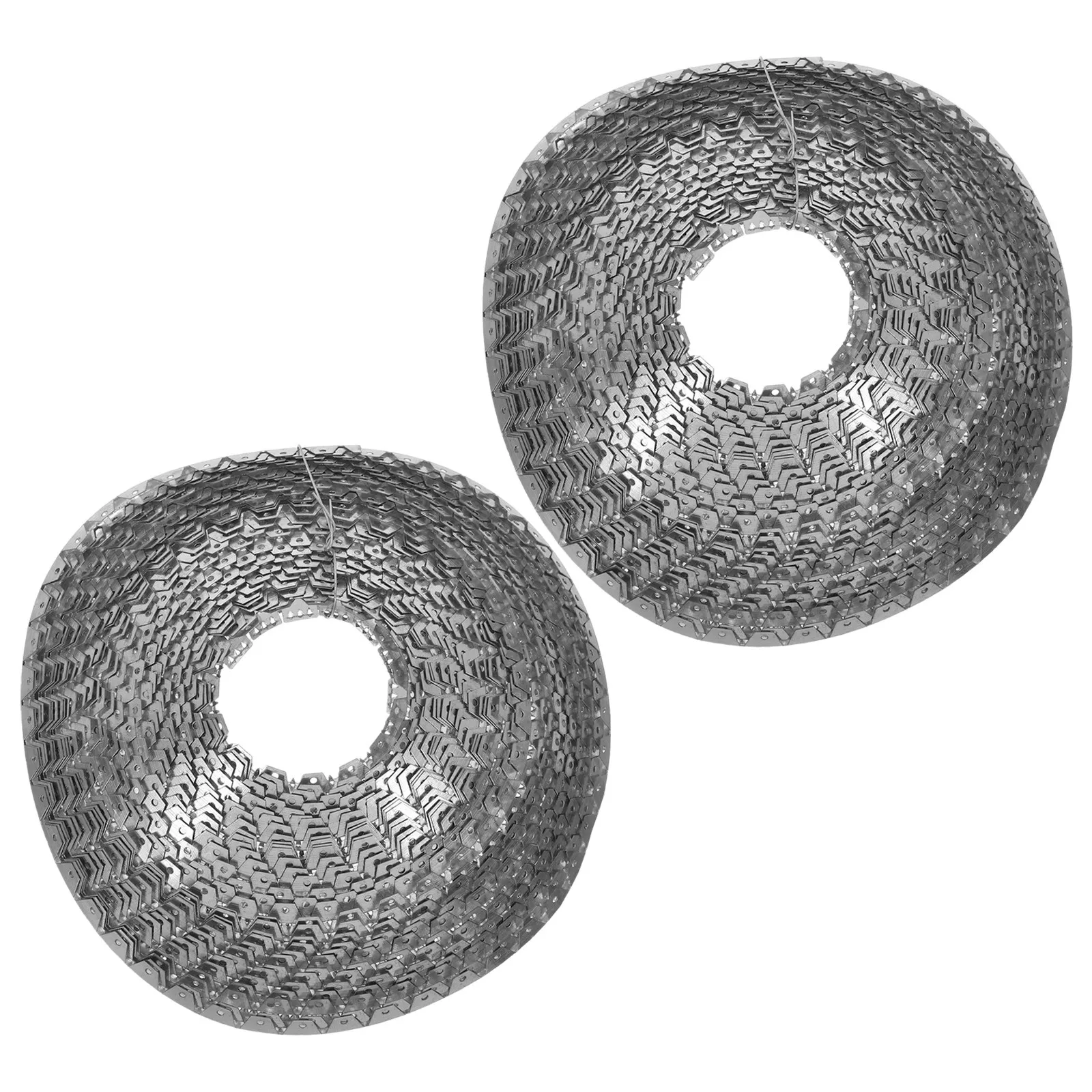 2Rolls Flexible Metal Tack Strip 19.6ft 3-Tooth Curve Upholstery Metal Tack Strip Sofa Chair Repair Furniture Restoration Heavy