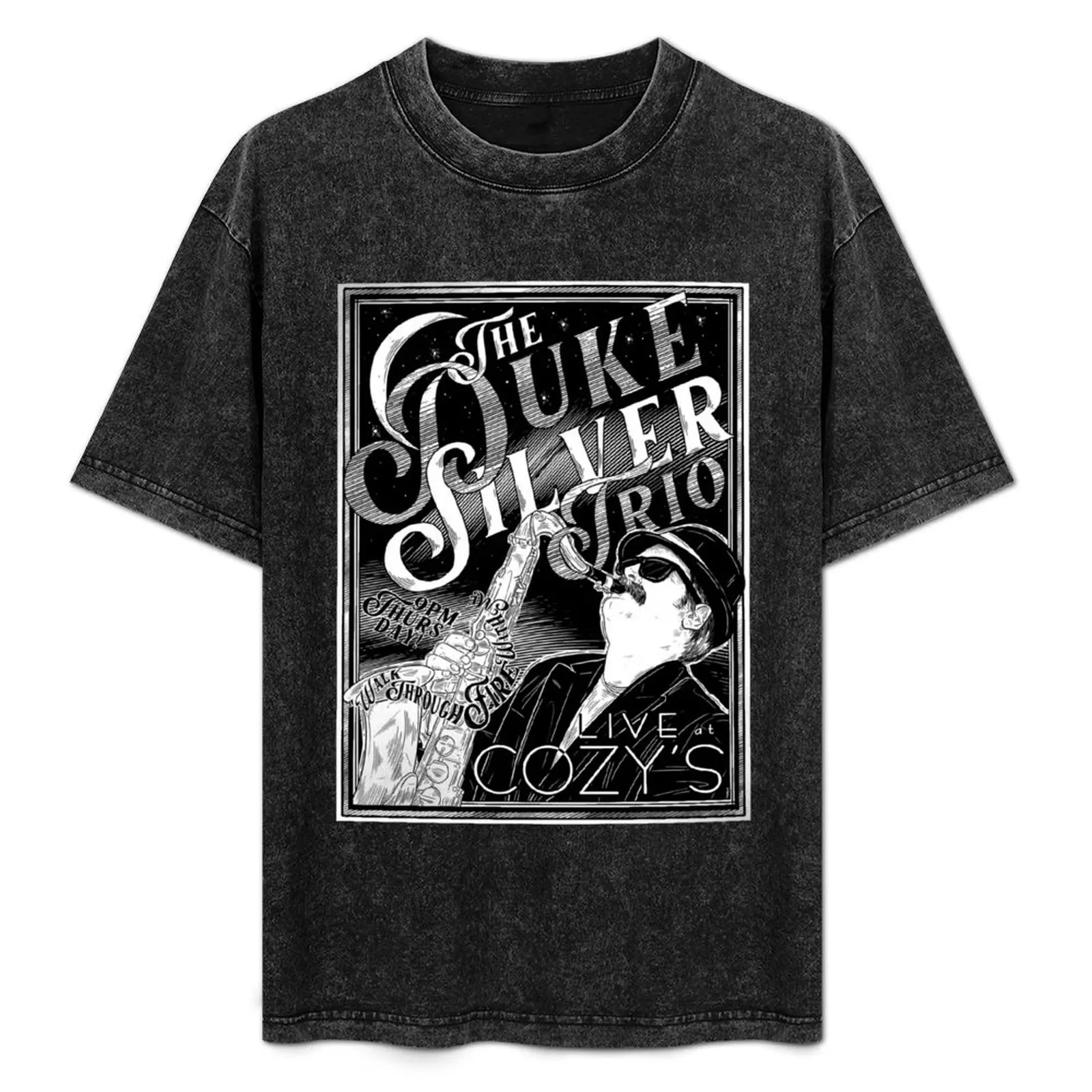

Duke Silver Trio T-Shirt basketball graphic tees summer top mens clothing