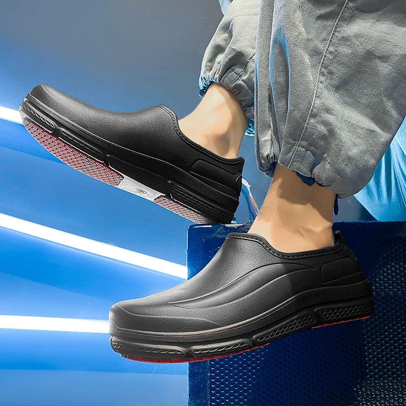 2025 الرجال النساء إيفا الشيف أحذية عدم الانزلاق زيت مقاوم للماء واقية أحذية مريحة العمال النعال في الهواء الطلق أحذية الصيد حجم 36-45 #6