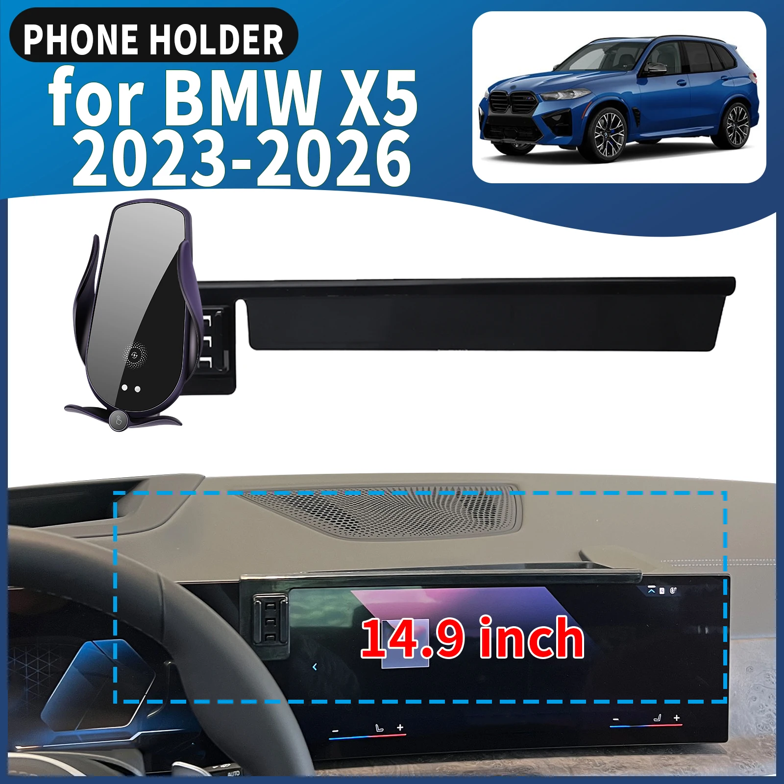 

fit for BMW X5 2023 2024 2025 2026 G05 Car Phone Holder Mount Vehicle-Specific GPS Navigation Easy Installation accessoires