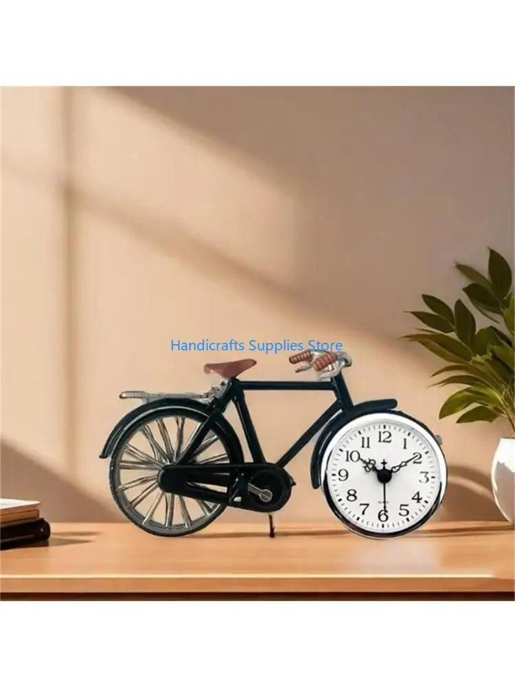 R1WA 80mm Quartzs Clock Insert Miniature Movement Arabic Numerals White Dials Silver Trim Clock Head for Crafts and Repairs