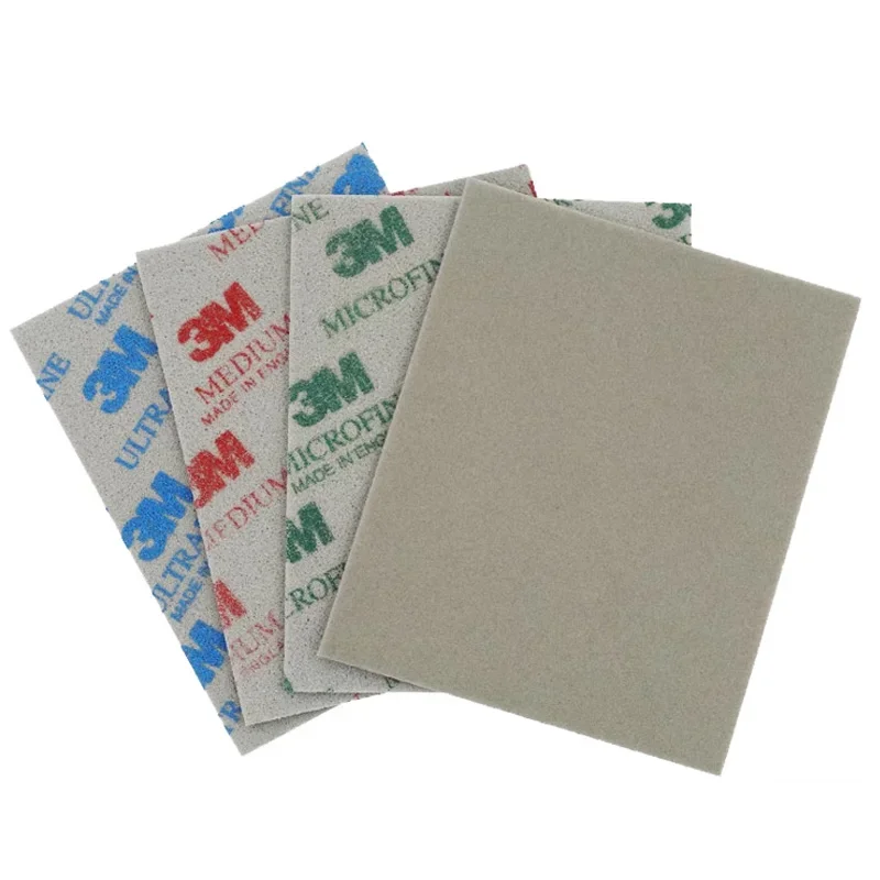 5pcs 114x139mm Sponge Sandpaper Dry Grinding Water-resistant Sandpaper For Ultra-fine Model Wood Metal Car Polishing