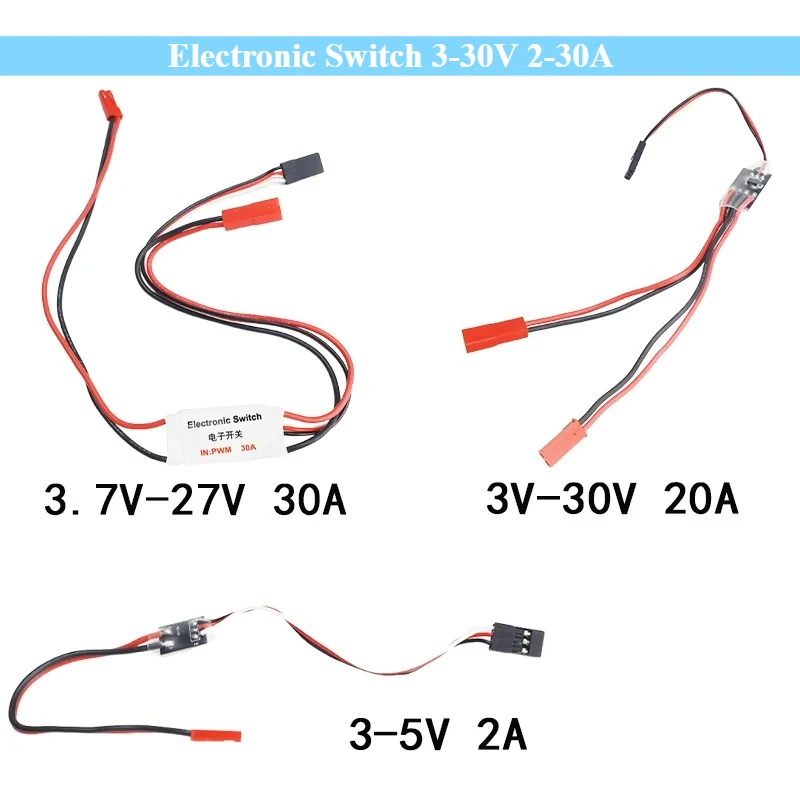 Remote Control Electronic Switch 3-30V 2-30A PWM Signal Control High Current Aerial Model Plant Protection RC Drone Water Pump