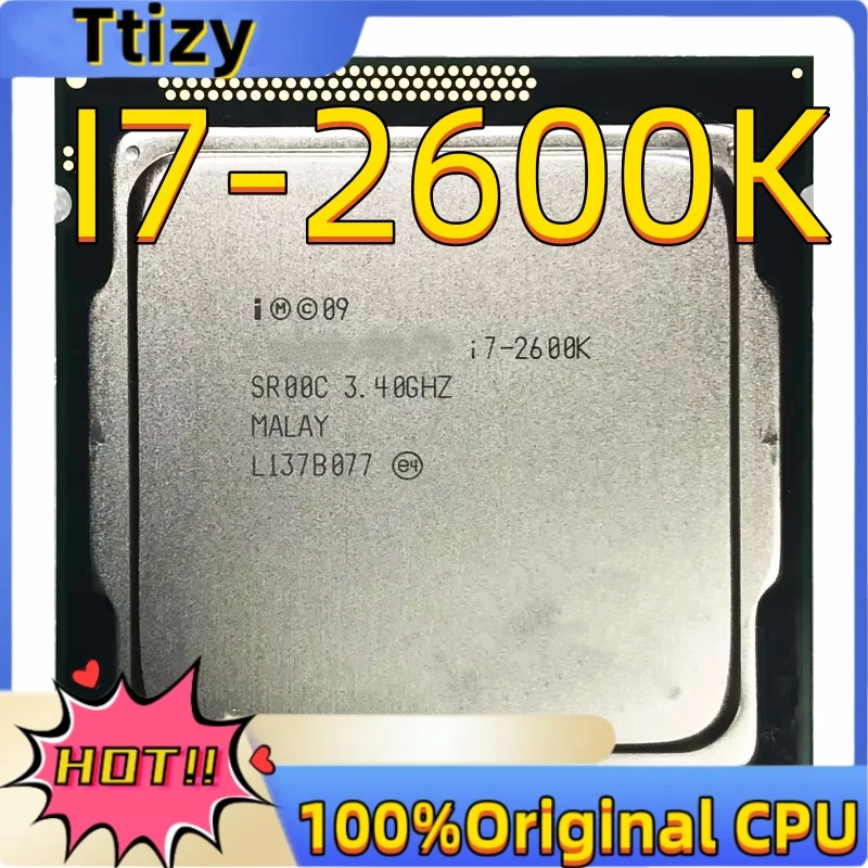 Core i7-2600K i7 2600K 3.4 GHz 8M 95W LGA 1155