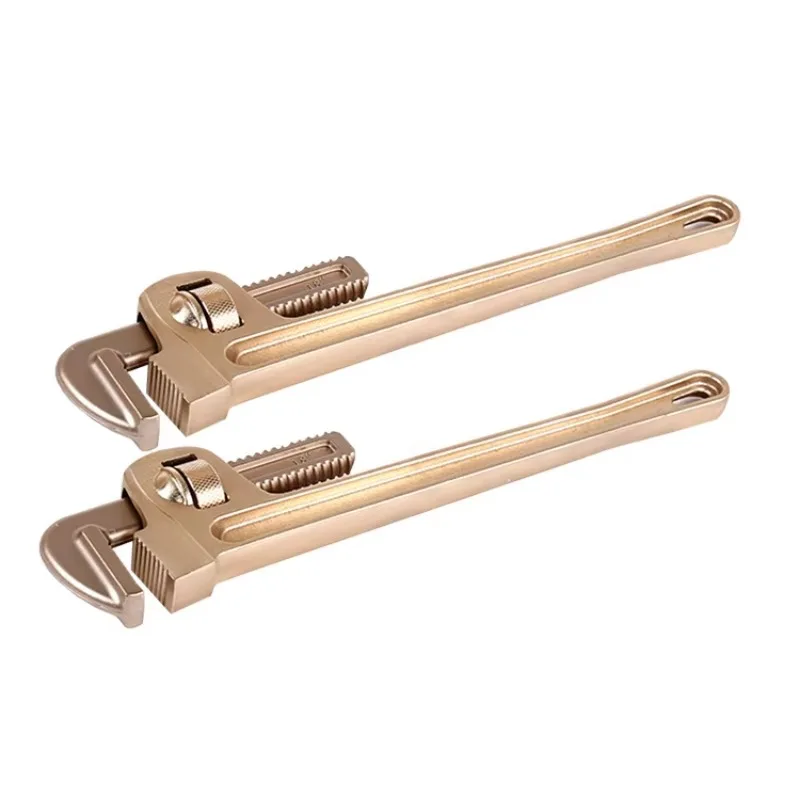8 to 48 Inch Adjustable Antispark Die Forged Industrial Grade Heavy Duty Pipe Wrench ISO9001 Certified