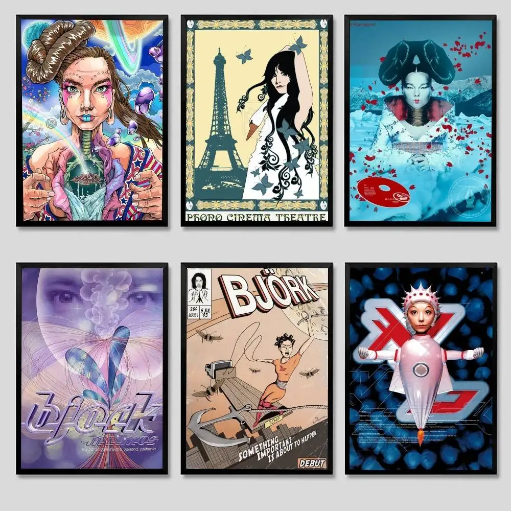 Bjork Post Music Album Cover Poster Sticky Posters Waterproo