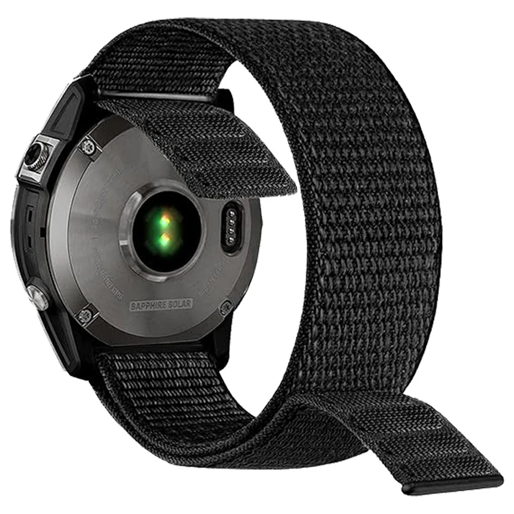 Hook Loop Nylon Quick Fit Watch Band for Garmin Fenix 8 7X/Epix Pro/Instinct 3 2/Forerunner 965 955/Enduro 3 2 Woven Sport Strap
