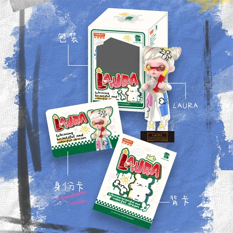 

TOYCITY LAURA Weaving Beautiful and Colorful Dream Hanging Card Toys Doll Cute Anime Figure Desktop Ornaments Gift Collection