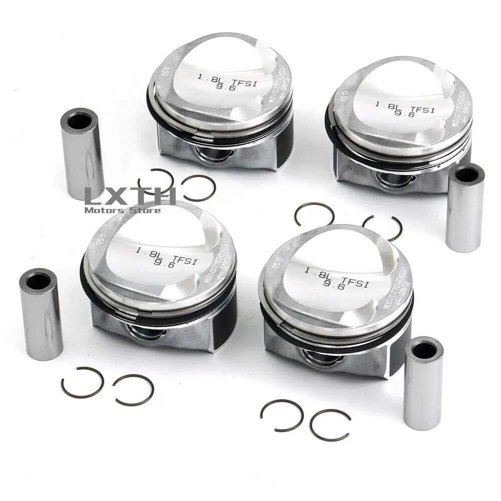 Pistons & Rings Oversized 83mm +0.5 / Φ21mm A06H107065BK A06H198151C A06H107065BS For VW Passat Audi A3 A4 A5 1.8 TFSI