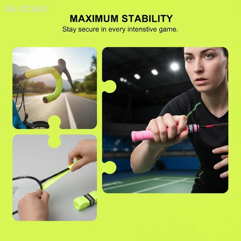 

FEIMA 10Pcs Shock Absorption Sticky Tennis Racket Over Grip Anti-slip Grip Tape Sport Fishing Rods Sweatband Headband Accessory